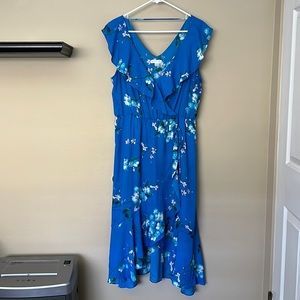 SOCIALITE - Ruffle Floral Midi Dress. Spring Dress